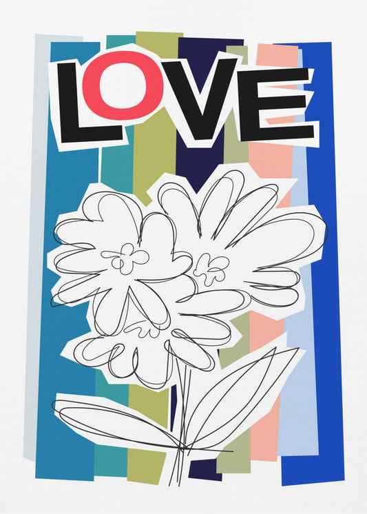 Krabbelbloem Blauw | Canvas