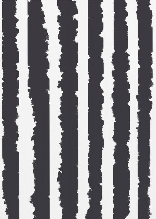 Vertical Stripes With Jagged Edges | Canvas