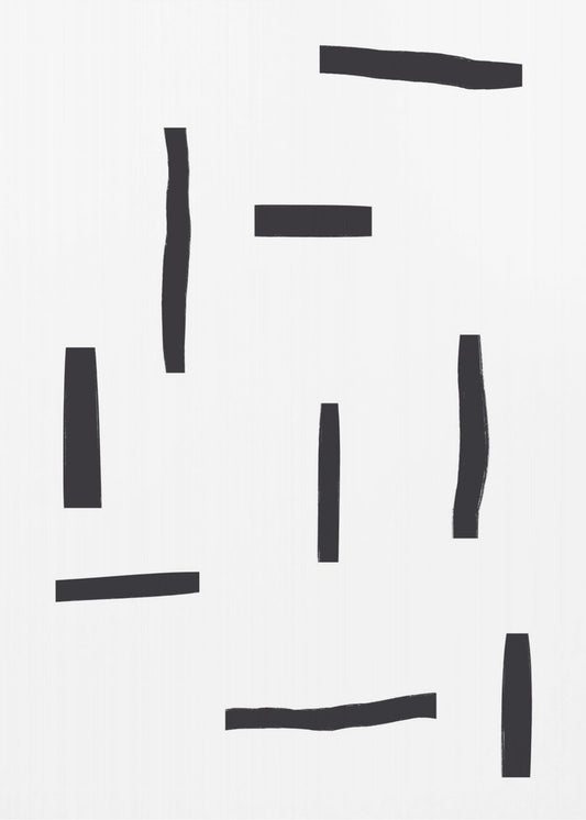 Black Lines On A White Background | Canvas