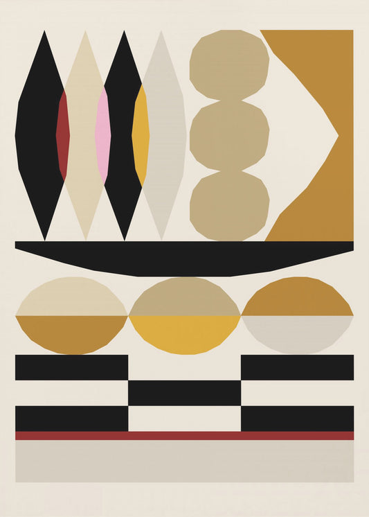 Abstracte compositie 25 | Canvas