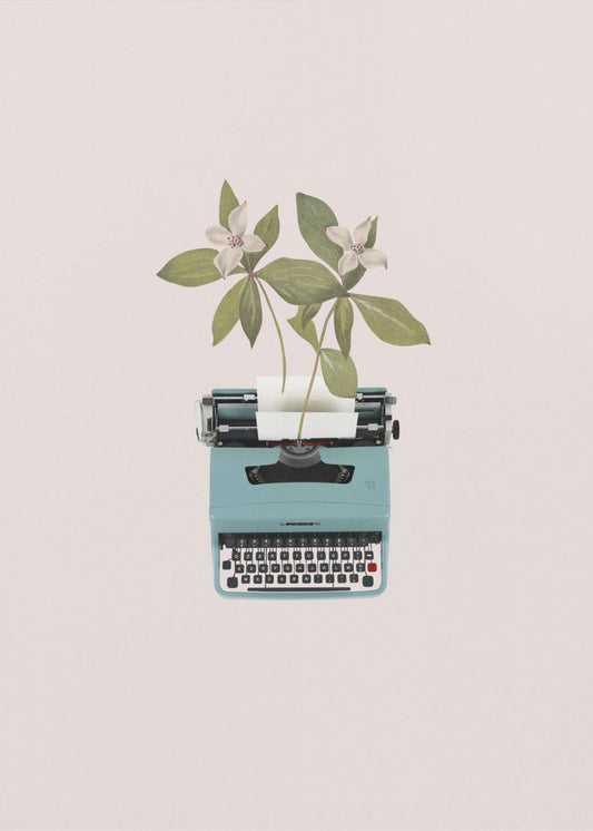 Botanical typewriter | Canvas