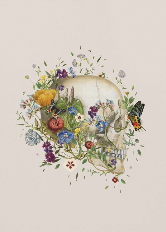 Floral skull | Poster