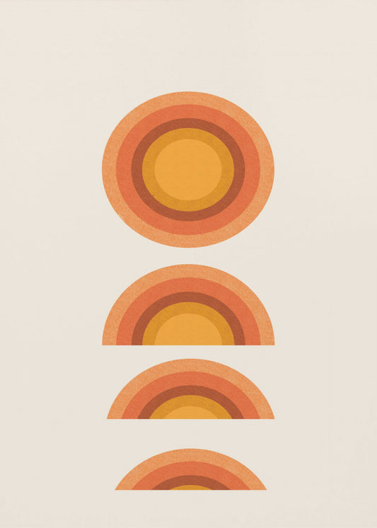 Zonsondergang Echoes | Canvas