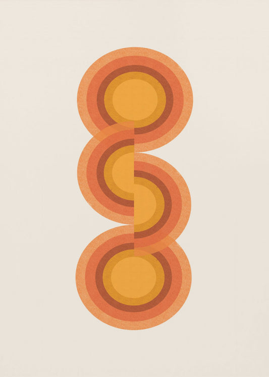Retro Cirkels Trio | Canvas