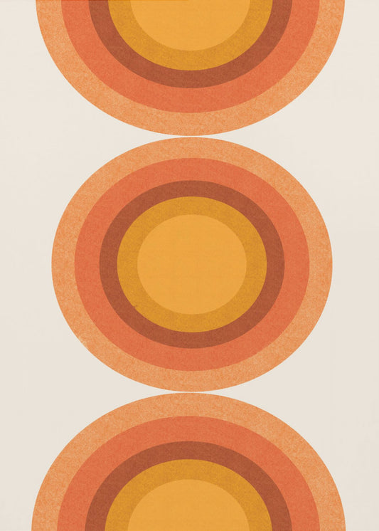 Retro Zonnecirkels | Canvas
