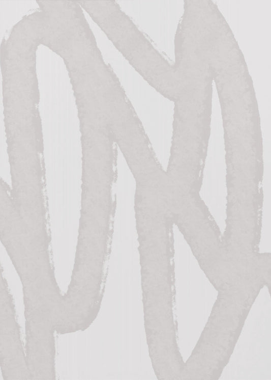 Flowing Lines In A Soft Grey Color Palette | Canvas