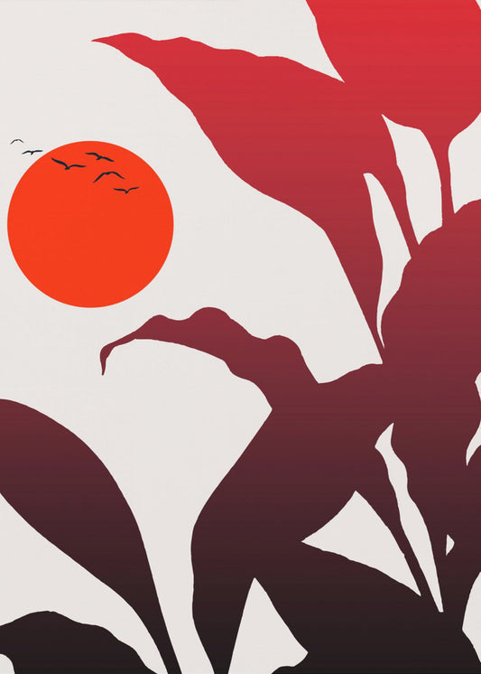 Tropische zonsondergang | Poster