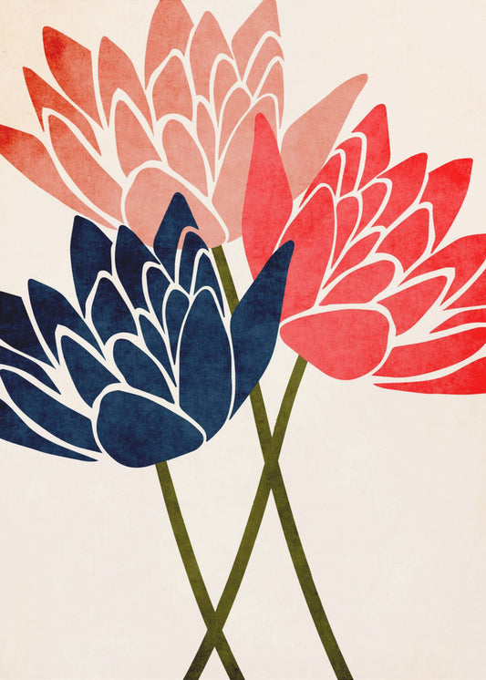 Three Dancing Blossoms | Canvas