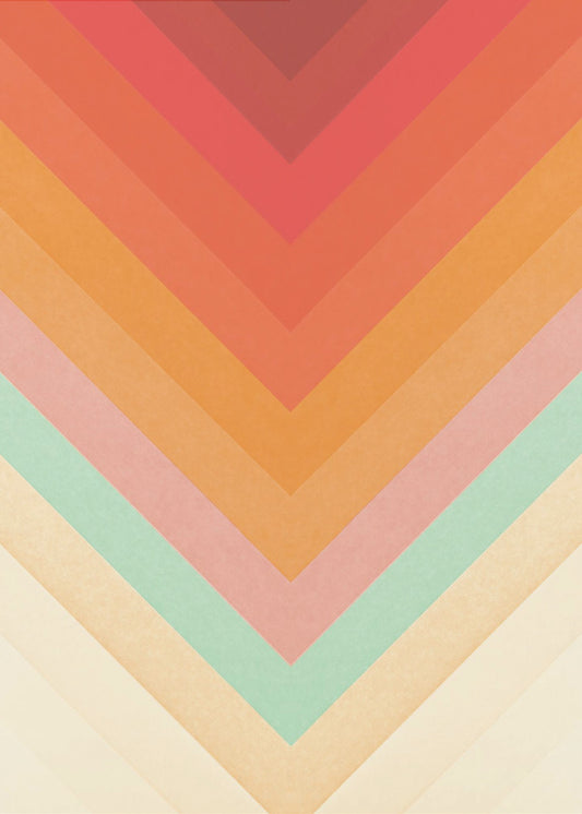 Regenboog Chevrons | Canvas