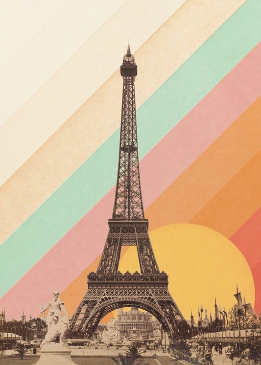 Eiffeltoren Regenboog | Canvas