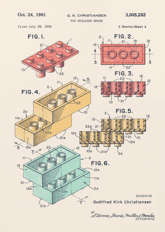 Lego Kleuren | Poster