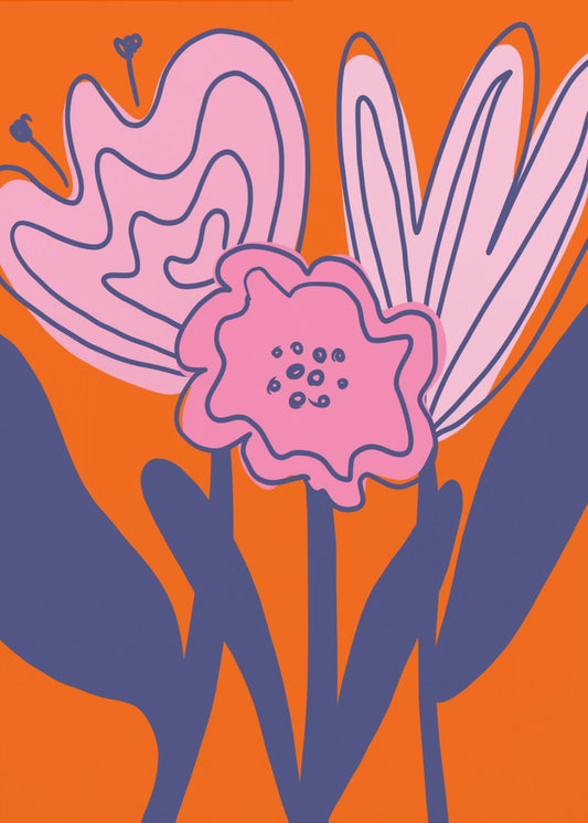 Gedurfde bloemenelegantie | Canvas