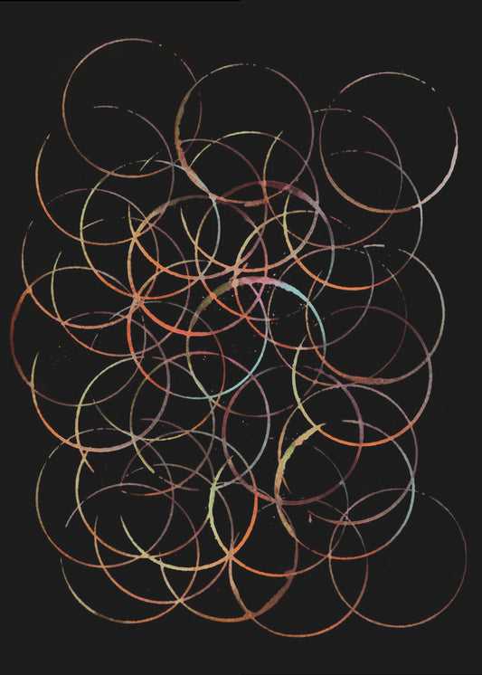De brandende cirkel | Canvas