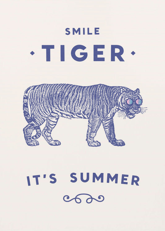 Glimlach Tijger | Canvas