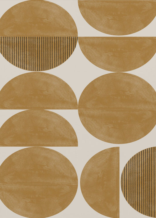 Gouden geometrische ritme | Canvas