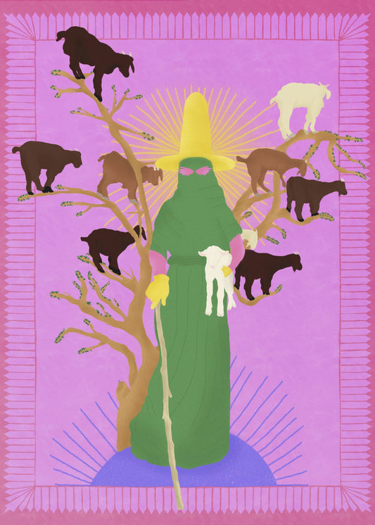 Heilige Vrouw Herder | Canvas