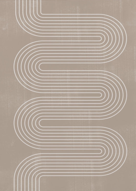 Curved Line Harmony | Poster