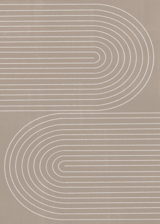 Curved Line Harmony | Poster