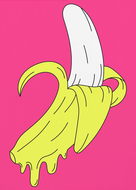 Smeltende roze banaan | Poster