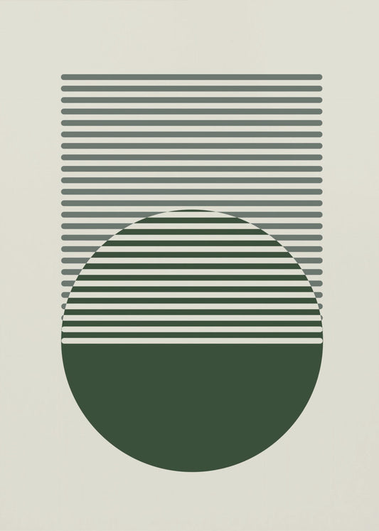 Minimale abstracte cirkels I | Canvas