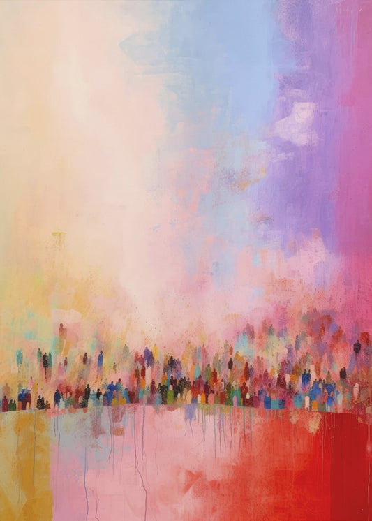 Kleurrijke Haze | Canvas