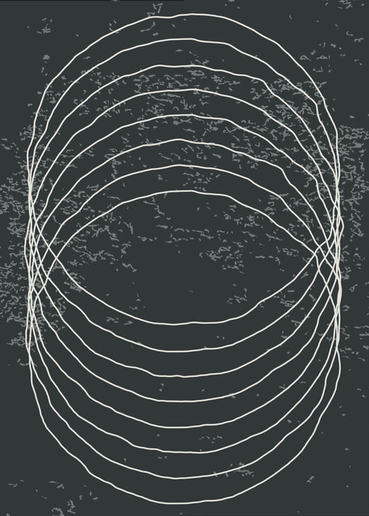 Zwart-witte cirkels | Canvas