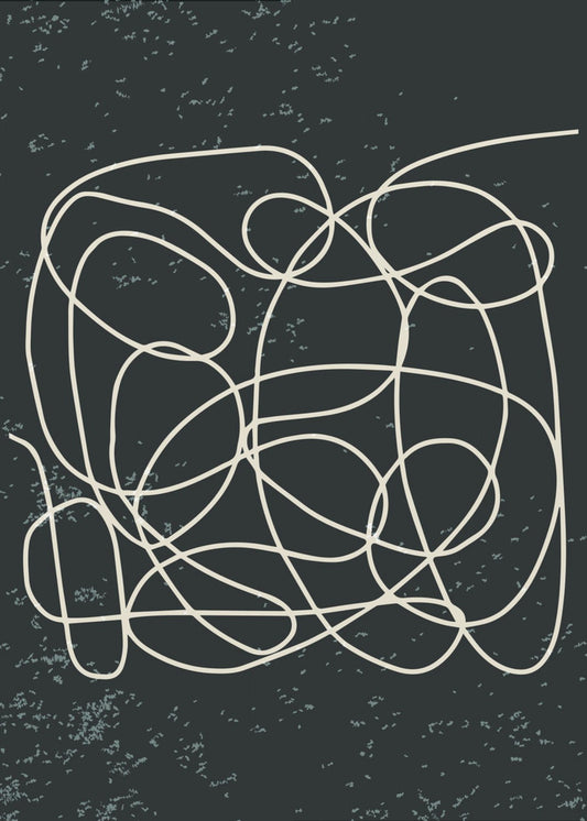 Zwart-witte lijnen #1 | Canvas