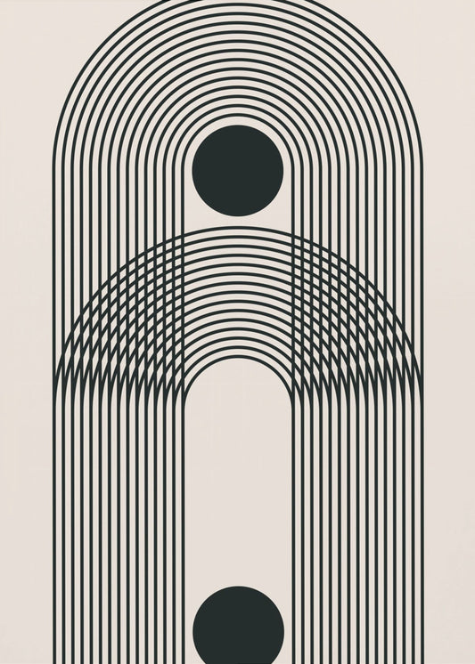 Zwarte Boho Vibe Serie #3 | Poster