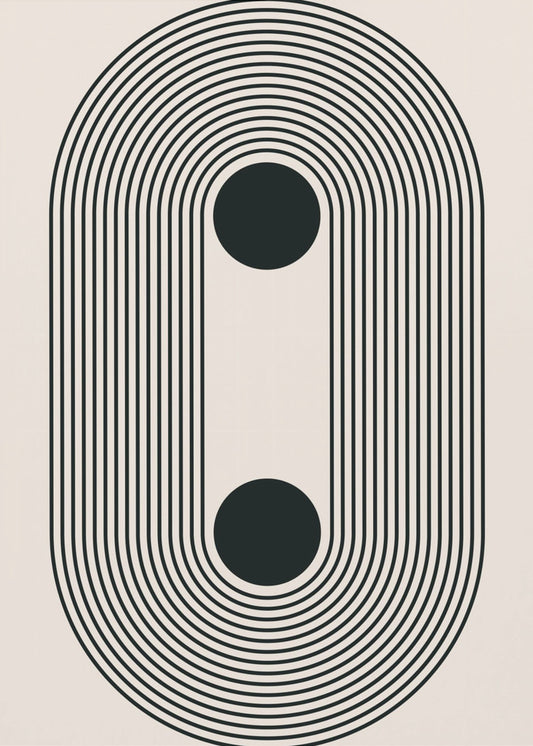 Zwarte Boho Vibe Serie #4 | Poster