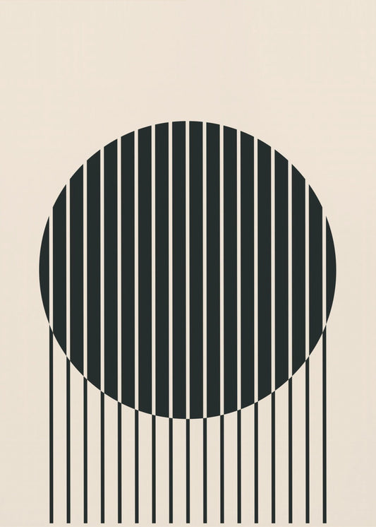 Minimale cirkelvibes #1 | Canvas
