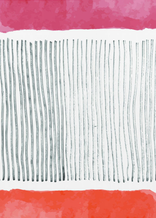 Aquarellijnen Serie #4 | Canvas