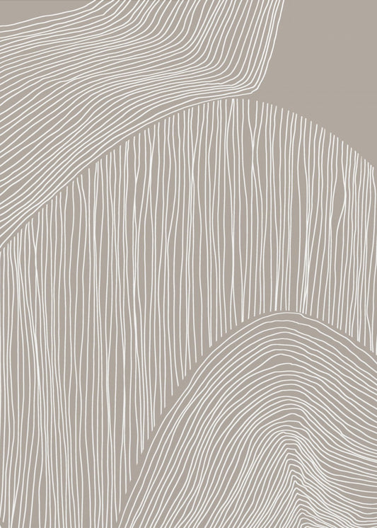 Abstracte organische lijnen | Poster