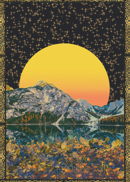 Moon &amp; Stars | Canvas