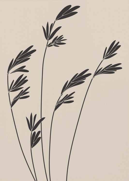 Zwarte planten | Poster