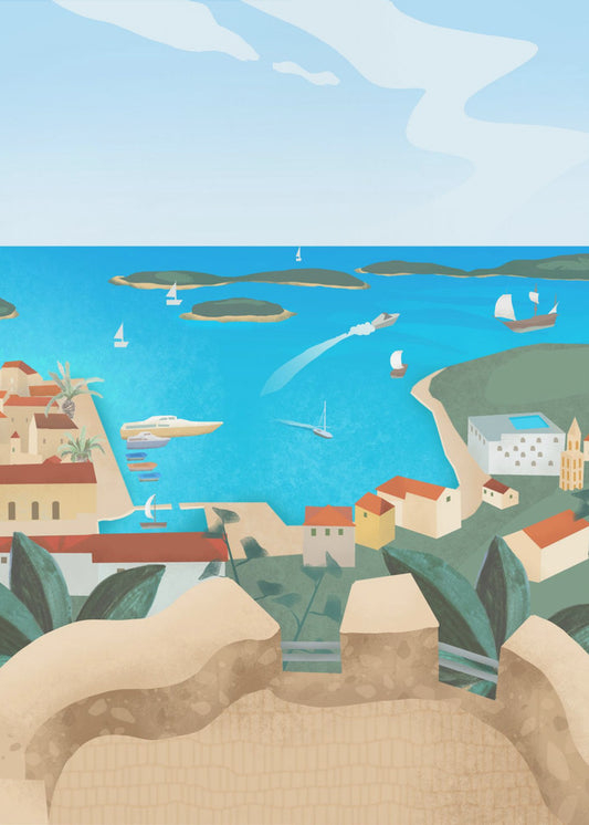 Eiland Hvar | Poster