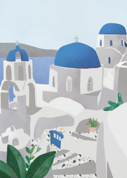 Santorini eiland | Poster