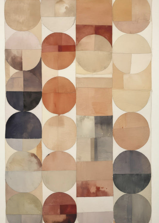 Earthy Geometric Flow | Poster