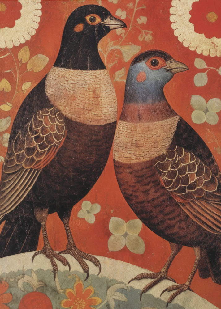 Vogele elegantie | Canvas