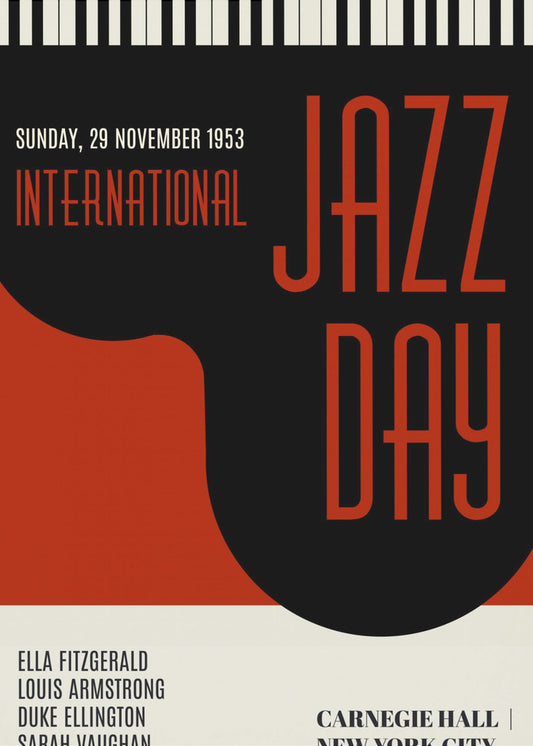 Jazzy Days   Dark Red | Canvas
