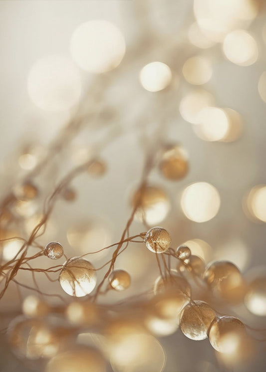 Gouden Glow Druppels | Canvas