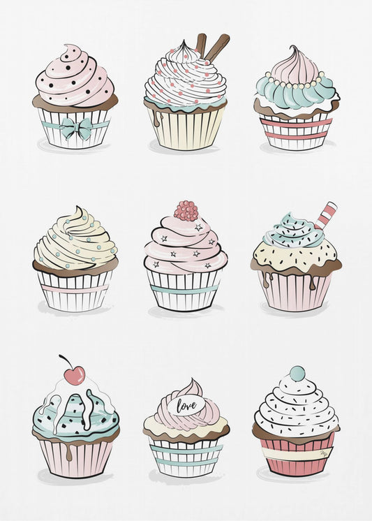 Sweet Cupcake Medley | Canvas
