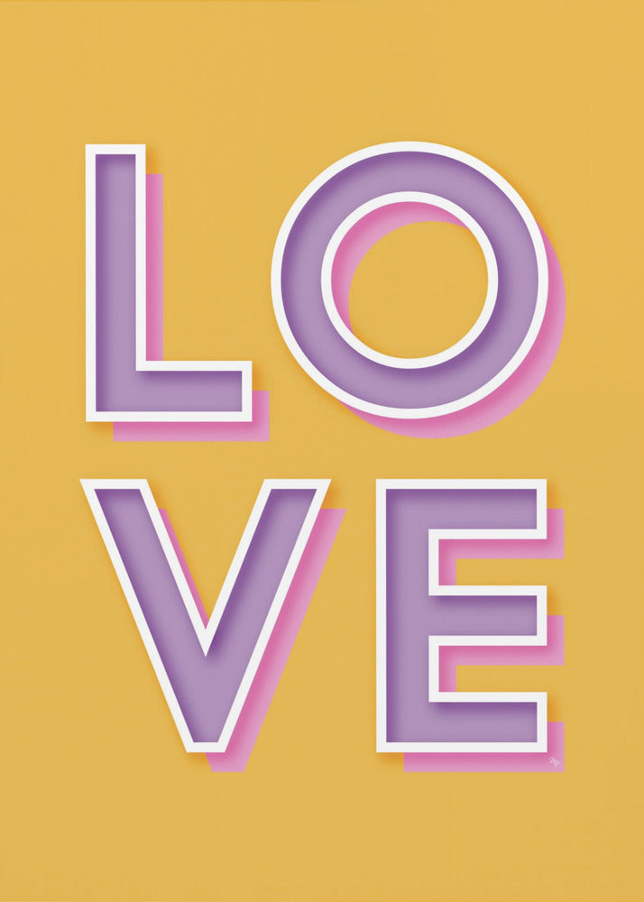 Gedurfde liefdestypografie | Canvas