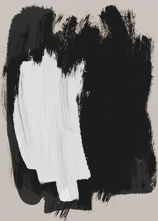 Abstracte penseelstreken 16 | Canvas