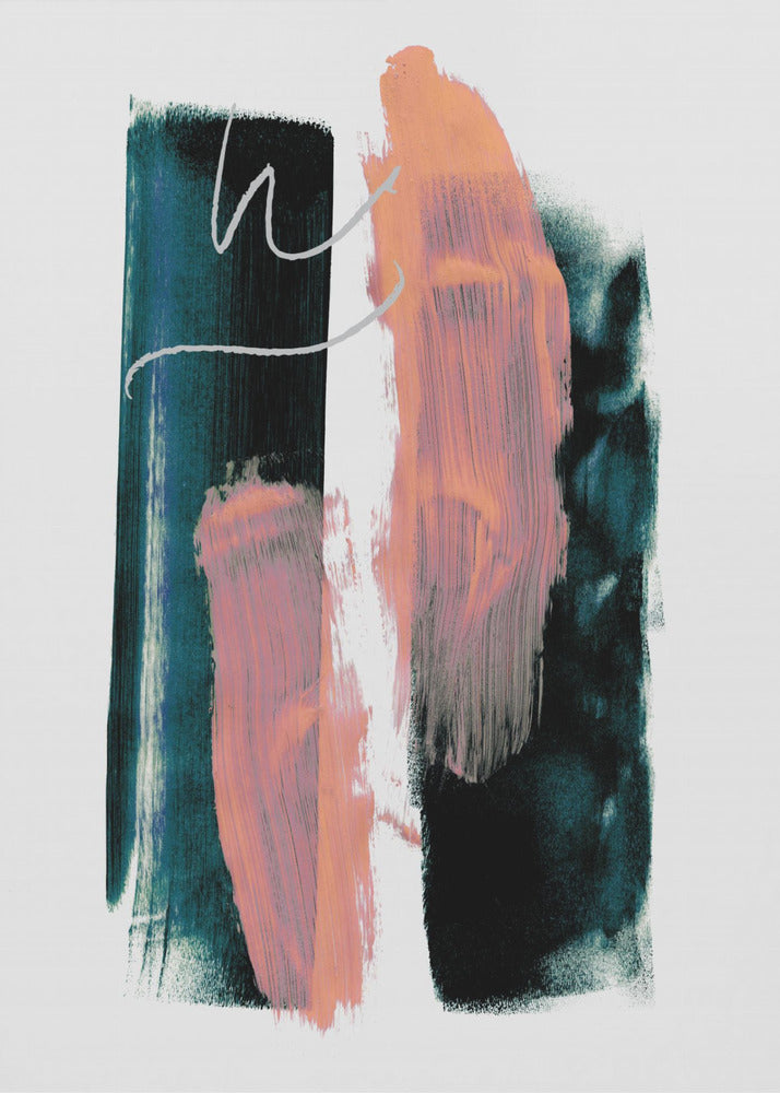 Abstracte penseelstreken 3x A1 | Poster