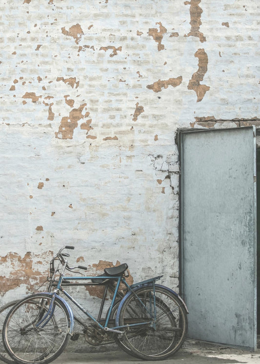 Rustieke fietsscène | Poster