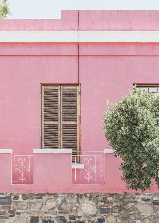 Roze Gevel Sereniteit | Canvas