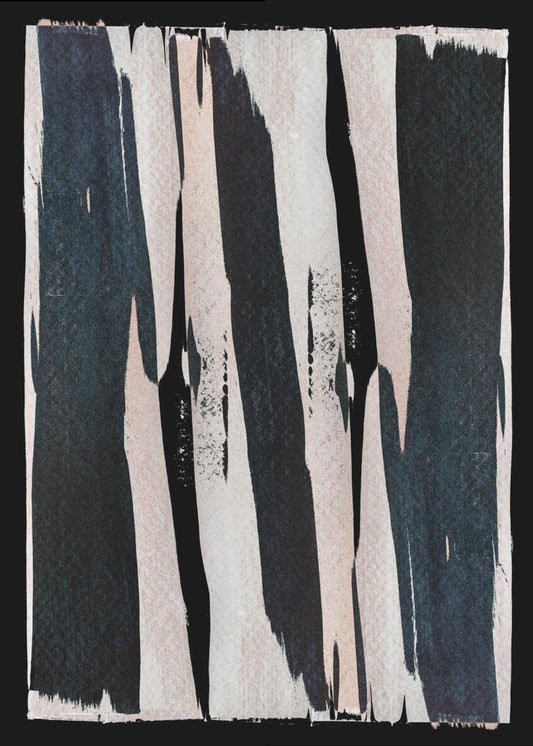 Monochrome strepen | Canvas