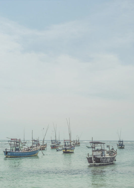 Tranquil Sea Vessels | Canvas