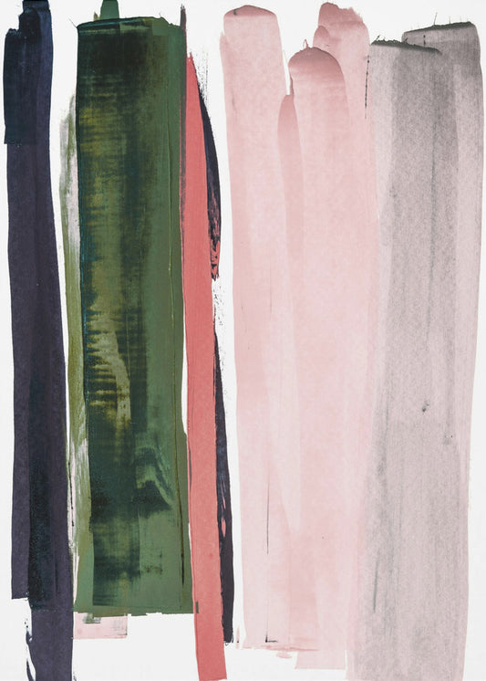 Verticale penseelstreken | Poster