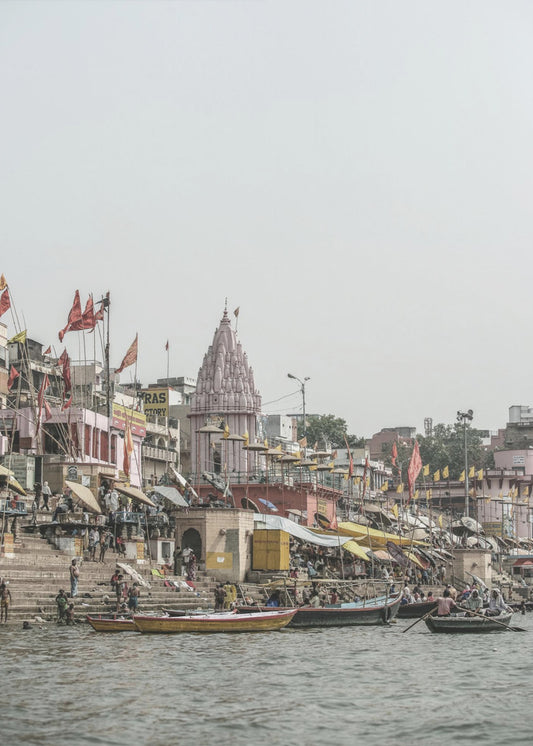 Scène aan de oever van de Ganges | Poster